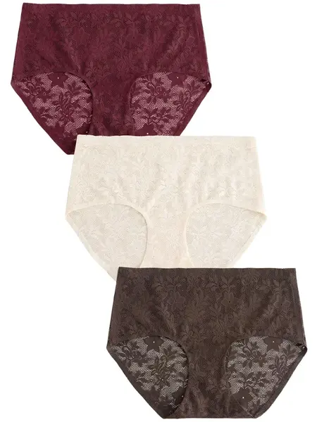 Next Nohavičky  tmavohnedá / burgundská / biela