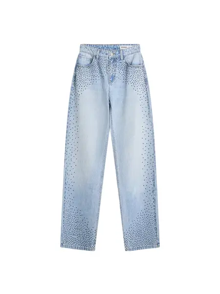 Bershka Džínsy  svetlomodrá