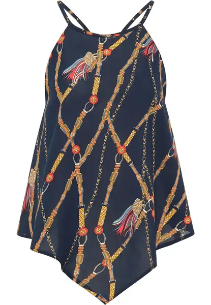 faina Top  námornícka modrá / svetlomodrá / žltá / červená / biela