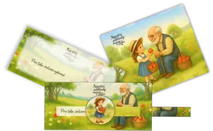 Set obálka vysouvací + čistící utěrka na brýle