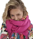 Pri Scarf Thick scarf tassels single color warm soft 200x70 cm