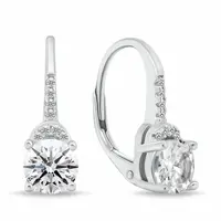 Brilio Silver Okouzlující stříbrné náušnice se zirkony EA117W
