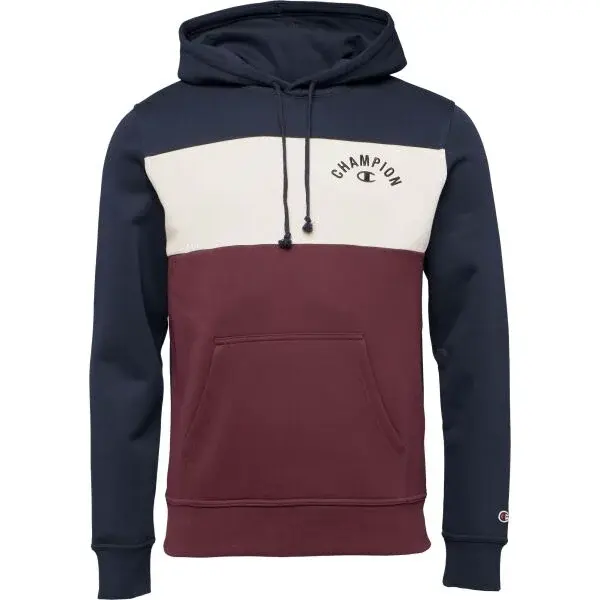 Champion HOODED Pánska mikina, vínová, veľkosť