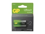 Baterie D (LR20) alkalická GP Ultra Plus 2ks - rozbaleno - mírně roztržený obal