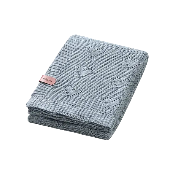 BABY ONO Deka pletená bambusová šedá 75 x 100 cm