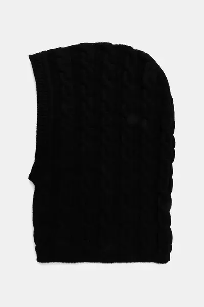 Kukla s přídavkem vlny Liviana Conti černá barva, A5WF75