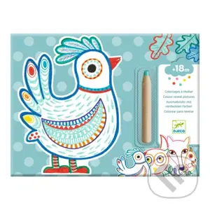 Kamaráti z lesa: Magické vyfarbovanie farbičkou - hra z kategorie Vzdělávací hry