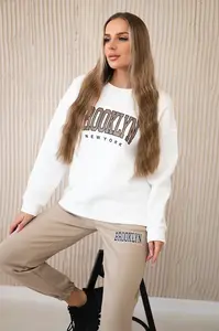 Zateplená souprava Brooklyn světle béžová