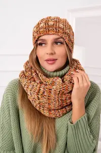 Dámský set s fleecem 4 Pory Roku K263 camel+foxy