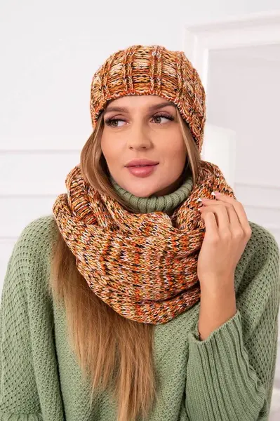 Dámský set s fleecem 4 Pory Roku K263 camel+foxy