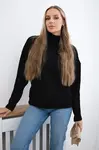 Černý svetr s rolákem