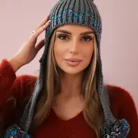 Dámská kšiltovka s dlouhými ušima Nadia K321 tmavě šedá