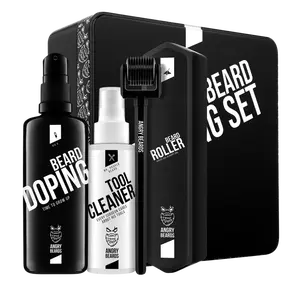 ANGRY BEARDS Sada na podporu růstu vousů – Roller & Doping