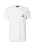 ARMANI EXCHANGE Tričko  tmavošedá / biela