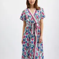 Orsay Růžovo-modré dámské květované šaty - Dámské