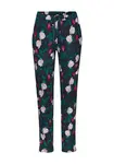 s.Oliver Pyžamové nohavice  námornícka modrá / smaragdová / vínovo červená / biela