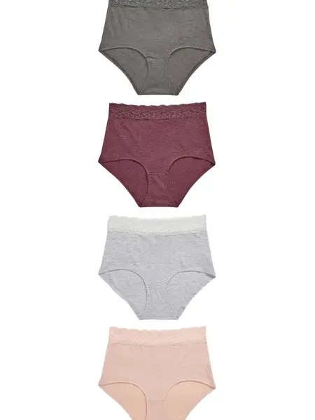 Next Nohavičky  sivá / ružová / bordová