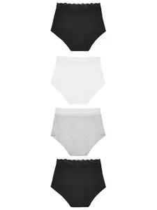 Next Nohavičky  sivá melírovaná / čierna / biela