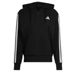 ADIDAS SPORTSWEAR Športová mikina so zipsom 'Essentials'  čierna / biela