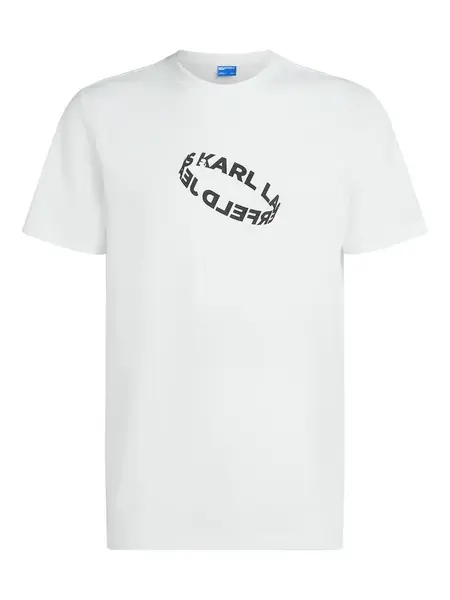 KARL LAGERFELD JEANS Tričko  čierna / biela