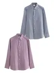 Next Košeľa  námornícka modrá / červená / biela
