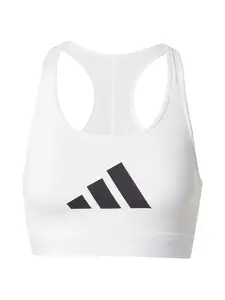 ADIDAS PERFORMANCE Športová podprsenka 'POWER REACT'  čierna / biela