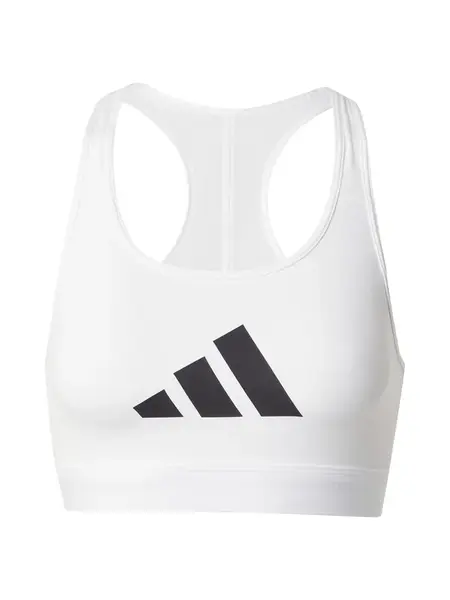 ADIDAS PERFORMANCE Športová podprsenka 'POWER REACT'  čierna / biela