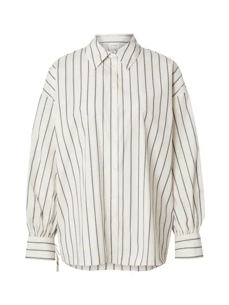 VILA Blúzka 'VIBELFIE'  krémová / enciánová