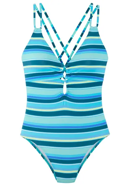 s.Oliver Jednodielne plavky  modrá / tyrkysová / vodová / biela