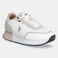 Sneakers boty U.S. Polo Assn. SACHA bílá barva, SACHA007W/5NS1