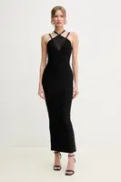 Šaty Herve Leger Lana černá barva, midi, HLT8499825