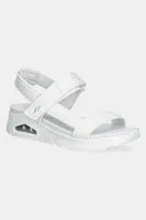 Sandály Skechers UNO dámské, bílá barva, na klínku, 119813