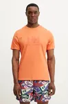 Bavlněné tričko Helly Hansen HH LOGO oranžová barva, s potiskem, 54596
