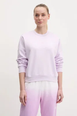 Mikina adidas Essentials dámská, fialová barva, s aplikací, JI6068