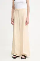 Kalhoty s příměsí lnu Weekend Max Mara