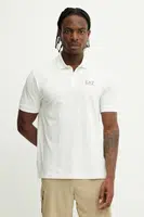 Polo tričko EA7 Emporio Armani pánské, béžová barva, AF10373.7M000182
