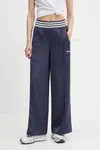 Tepláky adidas Originals Wide Trackpant dámské, tmavomodrá barva, JC7758