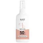 NAÏF Dětský ochranný sprej na opalování SPF 50 (Mineral Sunscreen) 100 ml