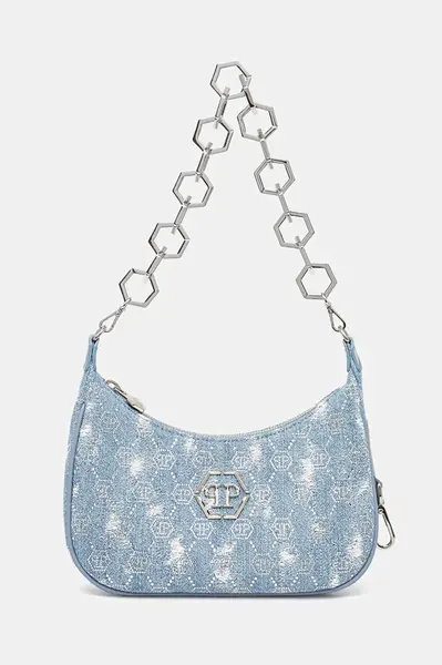 Kabelka Philipp Plein modrá barva, SAEA WBA2083 PDE004N