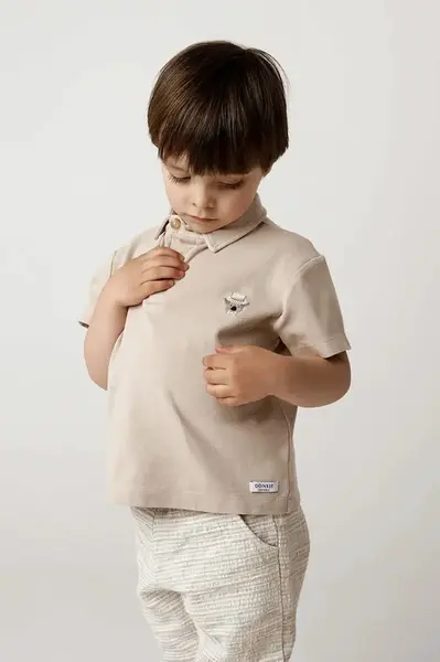 Dětská bavlněná polokošile Donsje Wouti Shirt Groom