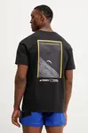 Sportovní triko adidas TERREX x National Geographic pánské, černá barva, JD5957
