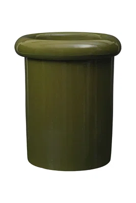 Květináč ferm LIVING Rollo zelená barva