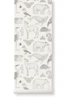 Tapeta ferm LIVING Katie Scott Wallpaper bílá barva