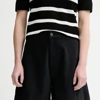 Bavlněné šortky Filippa K dámské, černá barva, high waist, 31423.FK