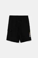 Dětské kraťasy Puma MID90S Cargo Chino Shorts černá barva, nastavitelný pas, 685154