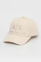 Bavlněná baseballová čepice Armani Exchange