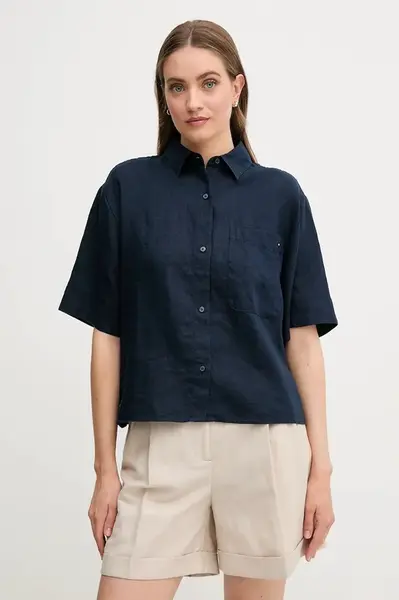 Lněná košile Tommy Hilfiger