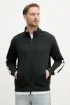 Bavlněná mikina Armani Exchange pánská, zelená barva, hladká, XM000311 AF10365