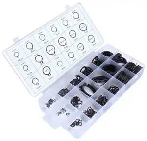 Pojistné kroužky na hřídele - vnější segrovky, průměr 4 - 32 mm, sada 300 ks - ASTA