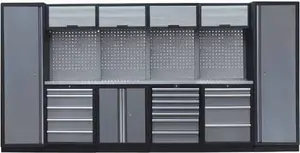 Sestava dílenského nábytku Procarosa PROFI L-I Pracovní deska: nerezová